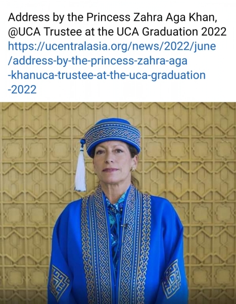 Princess Zahra addressed the UCA Graduation June 18, 2022